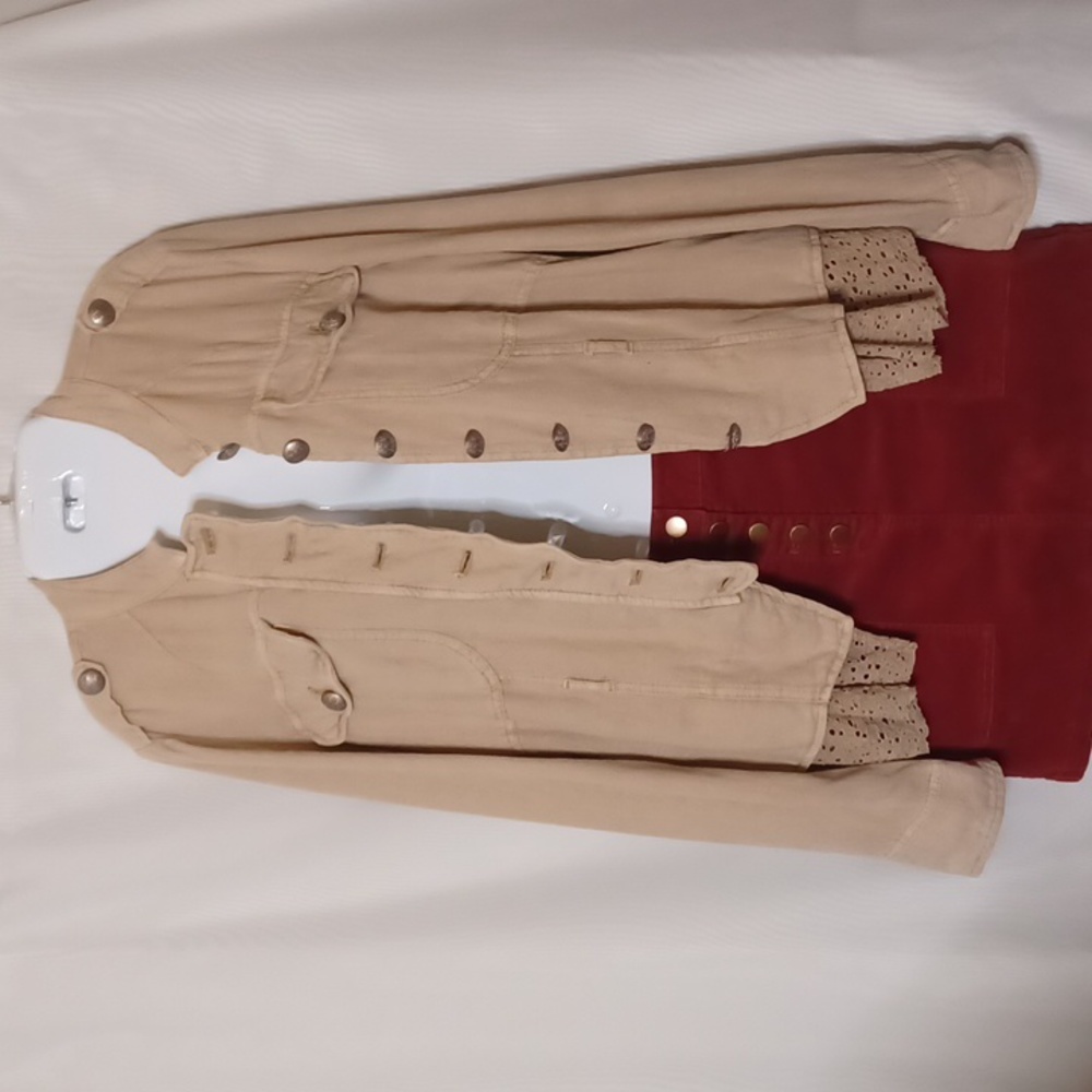 FREE PEOPLE Emilia Jacket Khaki Mimosa Color. Size SP - Picture 5 of 16